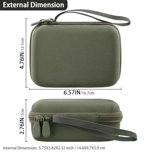 Aenllosi for Phomemo A30 Label Printer Hard Case, Phomemo A30 Mini Label Maker Machine Organizer, Green (Case Only) 5