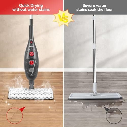 MOOLAN 10 in 1 Steam Mop, Detachable MultiPurpose Handheld Steam Mop Cleaning for Hardwood/Tile/Laminate Floors Window Wall Whole Home Use 6