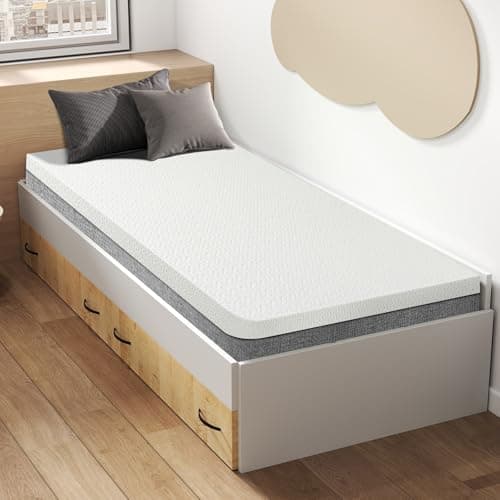 Czpalo 3 Inch Gel Memory Foam Mattress Topper Twin XL, Cooling Mattress Topper with Removable & Washable Cover, CertiPUR-US Certified