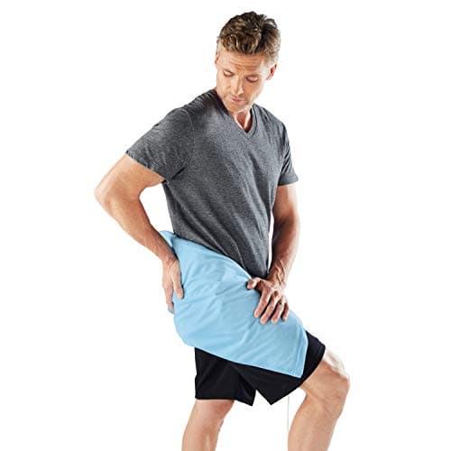 Sunbeam XL Heating Pad for Back Neck and Shoulder Pain Relief with Sponge for Moist Heating Option Extra Large 12 x 24" Blue 9