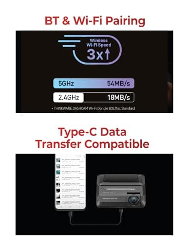 THINKWARE ARC900 2CH 4K HDR Dual Dash Cam Front and Rear - 4K+2K STARVIS 2, Super Night Vision 4.0, Low Power Parking Mode, 3.5" IPS Touchscreen, 5GHz Wi-Fi, GPS (64GB MicroSD & Hardwiring Cable Incl) 7