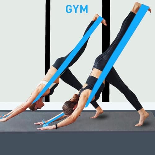 A AZURELIFE Resistance Bands,Professional Long Non-Latex Elastic Stretch Bands,Exercise Bands for Physical Therapy, Yoga, Pilates, Rehab, at-Home or The Gym Workouts, Strength Training 8