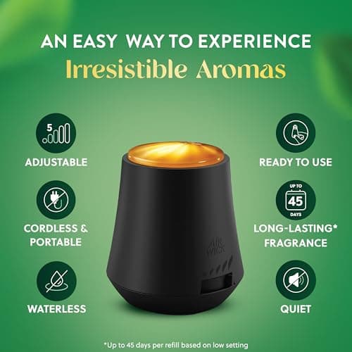 Air Wick Essential Mist Starter Kit, Diffuser + 1 Refill, Lavender and Almond Blossom, Air Freshener, Essential Oils 5