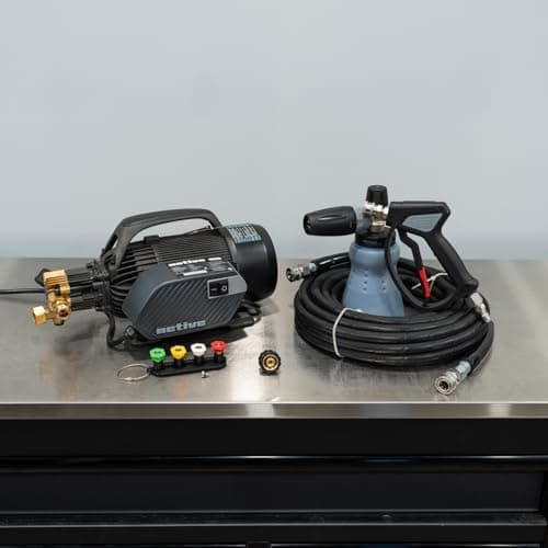 Active 2.3 Pressure Washer | Level 2 Detailing Kit | MTM Hose Gun Foam Cannon |The Clean Garage