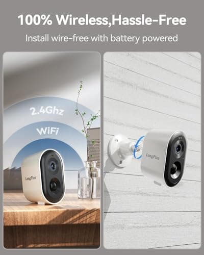 LongPlus Security Cameras Wireless Outdoor Camera Wireless Camera for Home Security, 2K Battery Powered WiFi Cameras with AI Motion Detection, 2-Way Talk, Cloud/SD Storage 6