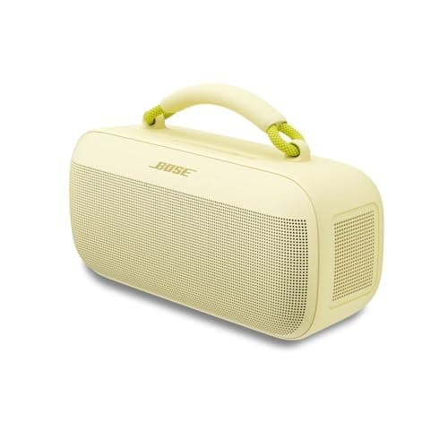 Bose SoundLink Max Bluetooth Speaker - Portable Wireless Party Speaker, IP67 Waterproof, Rope Handle, Up to 20 Hours of Playtime, USB-C, Built-in 3.5mm AUX Input, Citrus Yellow - Limited Edition Color