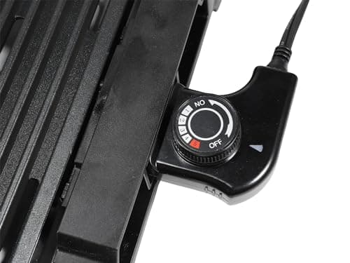 Electric Smokeless Indoor Grill, 1600W Fast Heat Up BBQ Grill, Nonstick Cooking Surface, 5 Levels Adjustable Temperature, Dishwasher Safe Removable Water Tray-Easy to Clean, Cool-touch Handles, Black 8