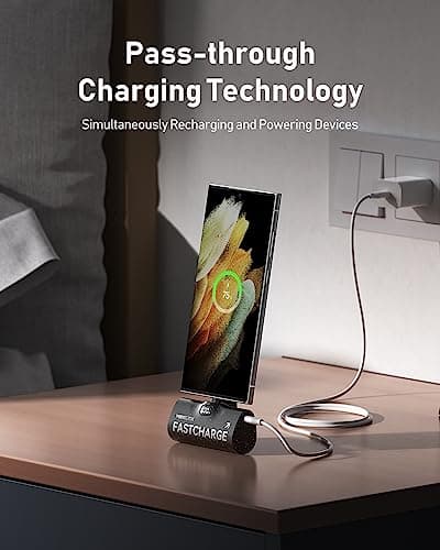 VEEKTOMX Mini Portable Charger USB C for iPhone 16, 5000mAh Portable Power Bank, 20W Fast Charging Compact & Lightweight Small Battery Pack for iPhone 16 15, Samsung Galaxy S23/S22, AirPods 7