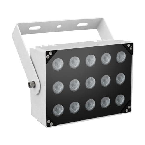 Univivi IR Illuminator 15 LEDs 90 Degree Wide Angle IR Lights for Night Vision IP67 Waterproof 850nm Infrared Light for Security Surveillance Camera Indoor&Outdoor, U15R