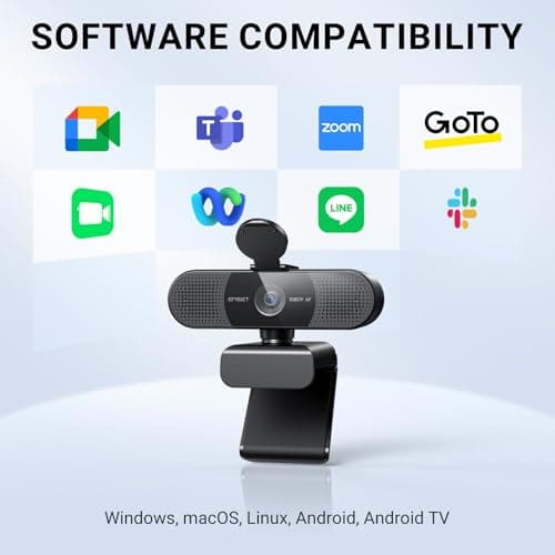 EMEET 2024 Upgraded C960 Webcam for PC, Autofocus, 1080P HD, 73° View Angle, Computer Camera w/Privacy Cover and Microphone, Plug and Play USB Webcam for Video Calling/Zoom/Teams/Google Meet 6