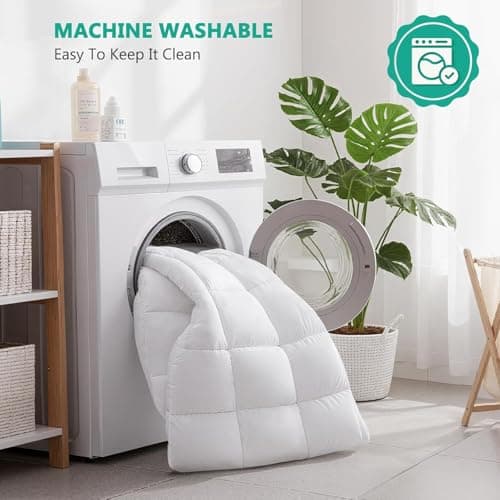 TESIONE King Mattress Topper - Extra Thick Mattress Pad Cover - Pillow Top with Soft Breathable Spiral Fiber Filling, 8-21 Inch Deep Pocket, Cooling, White 5