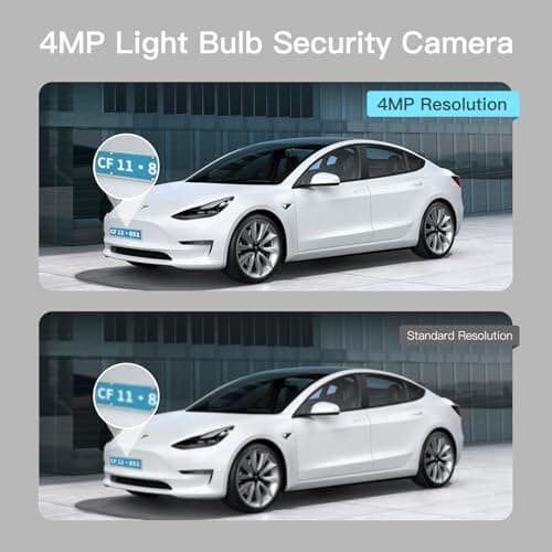 Tutoview 4MP Light Bulb Security Camera 5G&2.4GHz Wireless Outdoor Indoor Camera with Night Vision, Motion Detection, 360° Remote Viewing, and Real-Time Alerts for Home Safety with Alexa 9