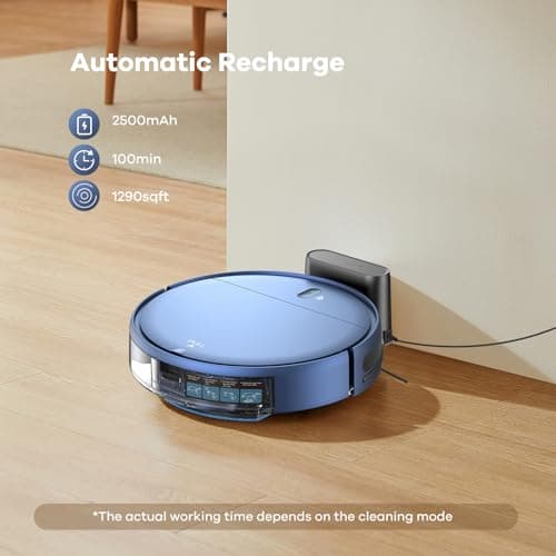 ZCWA Robot Vacuum and Mop Combo, 2 in 1 Mopping Robotic Vacuum with WiFi/App, Robotic Vacuum Cleaner, Schedule Settings, Self-Charging, Ideal for Hard Floor, Pet Hair and Low Pile Carpet 6