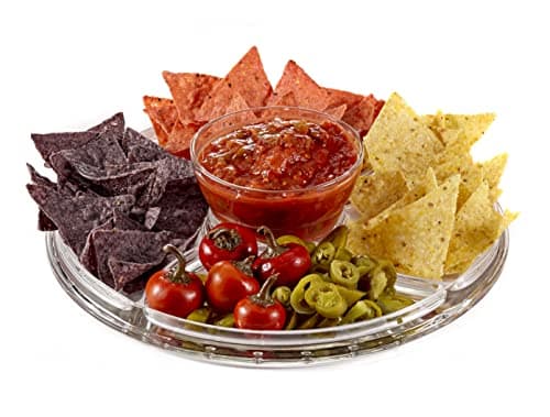 Royalty Art Glass Cake Stand with Dome – 6-in-1 Convertible Cake Plate, Punch Bowl & Chip and Dip Server, Pedestal Dessert Display – Italian Made Glass – Dishwasher Safe 5