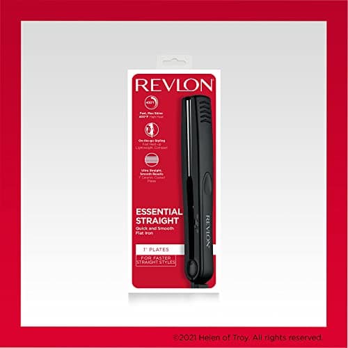 Revlon Smooth and Straight Ceramic Flat Iron | Fast Results, Smooth Styles (1 in) 8