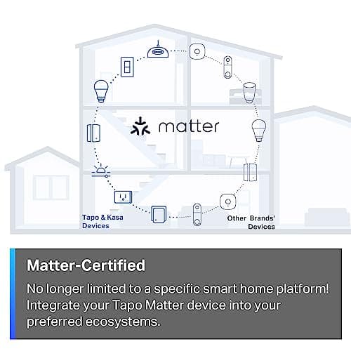 TP-Link Tapo Matter Smart Light Switch: Voice Control w/Siri, Alexa & Google Home | UL Certified | Timer & Schedule | Easy Guided Install | Neutral Wire Required | Single Pole | Tapo S505(2-Pack) 3