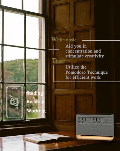 Sound Machine with DIY White Noise, Essential Oil Aromatherapy, Flame Diffusers, Night Light,Timer; Perfect for Sleep, Meditation, Work, Learning, Yoga - Great Gift for Life 5