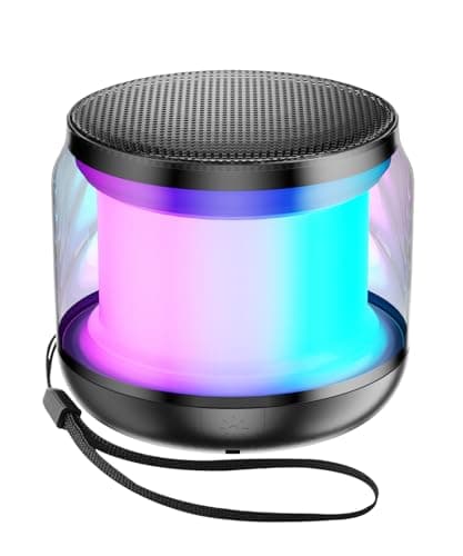 NOTOKA Mini Portable Bluetooth Speakers Wireless,TWS Pairing Small Bluetooth Speaker，with Lights and Lanyard,Gifts for Women/Girls, Boys and Kids for Christmas 9