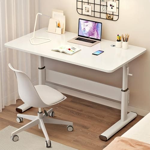 WXJHL Manual Standing Desk, Adjustable Height Desk, Stand Up Computer Table for Home Office, Bedroom