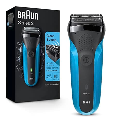 Series 3 310s Wet & Dry Electric Shaver for Men/Rechargeable Electric Razor, Blue