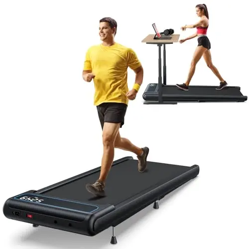 COZYINN Walking Pad with 10% Incline, 2.5HP Under Desk Treadmills for Home,3 in 1 Portable Walking Pad Treadmill,265 Lbs Capacity