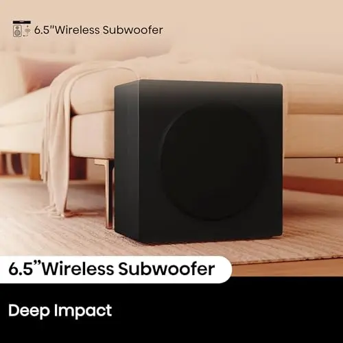 Hisense HS5100 5.1Ch Sound Bar with Wireless Subwoofer, 540W, Dolby Digital Plus, Bluetooth 5.3, EzPlay, Roku TV Ready, DTS: X, HDMI/AUX/ARC/Optical/USB (HS5100, 2024 Model) 6