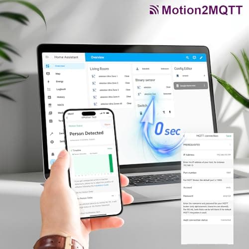 LinknLink Emotion Wi-Fi Radar Motion Sensor, Human Movement Detection, Smart Home Compatible, Compatible with Alexa and Google Home, No Hub Required 6