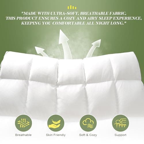 Mosluna 3 Inch Memory Foam Mattress Topper Queen Size,Breathable Mattress for Back Pain Relief 6
