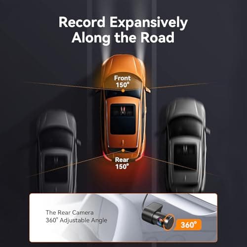 PAPAGO Dash Cam Front Rear, STARVIS Sensor 4K Full HD Dash Camera for Cars，Voice Control，5GHz Wi-Fi, Built-in GPS, Night Vision, WDR, G-Sensor, 64GB Card Included, 24H Parking Mode（G500） 8