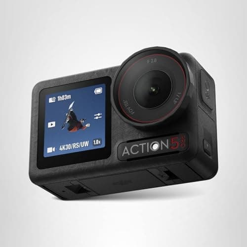 DJI Osmo Action 5 Pro Essential Combo, Waterproof Action Camera with 1/1.3" Sensor, 4K/120fps Video, Subject Tracking, Stabilization, Dual OLED Touchscreens, Ideal for Sports, Vlog 8