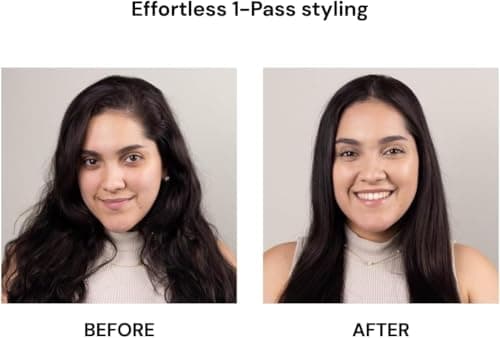 L'ANGE HAIR Le Ceramique 1-Pass Flat Iron Hair Straightener | Fast Heating Ceramic Flat Iron | Best Hot Tools Professional Hair Straightener to Lock in Moisture & Shine | (Blush) 7