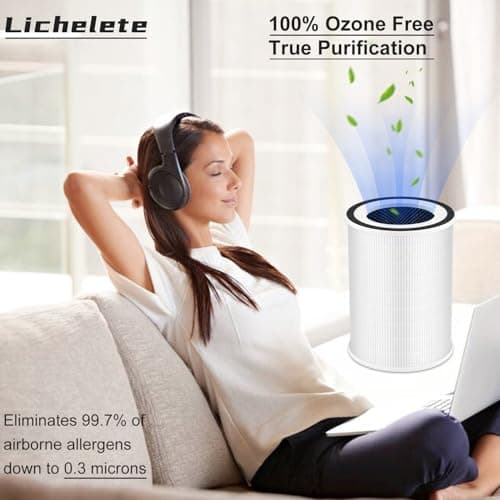 2 Pack True KILO Filter For Afloia KILO, Compatible with Afloia KILO, KILOPLUS, KILOPRO, MIRO, MIRO PRO and MORENTO KILO, True 360° 3-Stage Filtration for afloia air purifier filter replacement 7