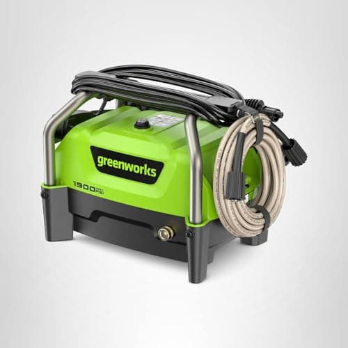 Greenworks 1900 PSI (SGS Certified) 1.2 GPM 13Amp Portable Compact Electric Pressure Washer, Power Washer for Cars, Driveways, Patios, Patio Furniture & Around Pools 15