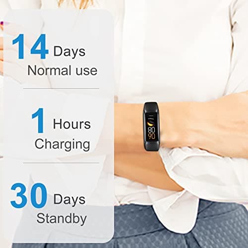 Zeacool Fitness Tracker with 24/7 Heart Rate, Blood Oxygen Blood Pressure Sleep Monitor, Activity Trackers 5 ATM Waterproof,Step Calorie Counter Pedometer Health Smart Watch for Women Men (Blac) 7