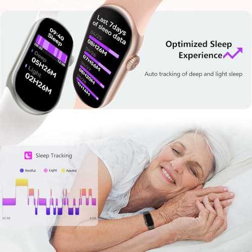 FITVII Ole Fitness Tracker with 24/7 Heart Rate and Blood Pressure Monitor, Blood Oxygen Sleep Tracking Step Calories Counter IP68 Waterproof Activity Tracker for Women Men 6