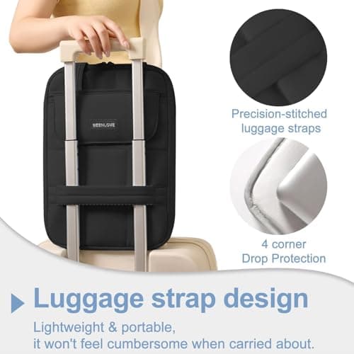 DSDCDJ Puffy Laptop Sleeve 13-14 inch, Ultra Lightweight Laptop Case Compatible with MacBook Air/Pro 13/Pro 14 M5 M4 M3 M2 M1, iPad, HP Dell ASUS Lenovo, Vertical Laptop Bag with Handles, Black 8