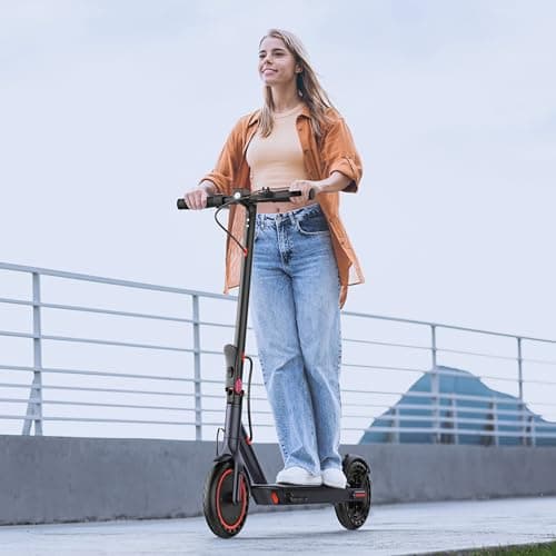 VOLPAM Electric Scooter, Max Speed 19/21MPH, Up to 23-28 Miles Range, 500W/350WMotor Adult E-Scooter, Foldable Scooter with Dual Braking, Smart APP 7