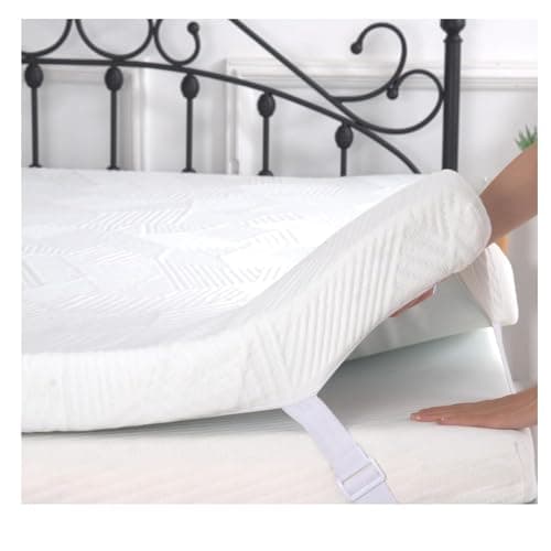2 Inch Memory Foam Mattress Topper Twin XL, Cooling Gel Bed Topper with Removable Cover, Soft & Pain Relief & Breathable, CertiPUR-US & Oeko-Tex Certified
