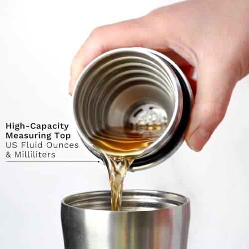 Elevated Craft Hybrid Cocktail Shaker - Premium Vacuum Insulated Stainless Steel Cocktail Shaker - Innovative Measuring System - Martini Shaker for the Home Bartender - 28oz Total Volume 5