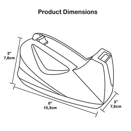 Acrimet Premium Desktop Tape Dispenser, Plastic, Non-Skid Base (Heavy Duty) (Solid Green Color) 5