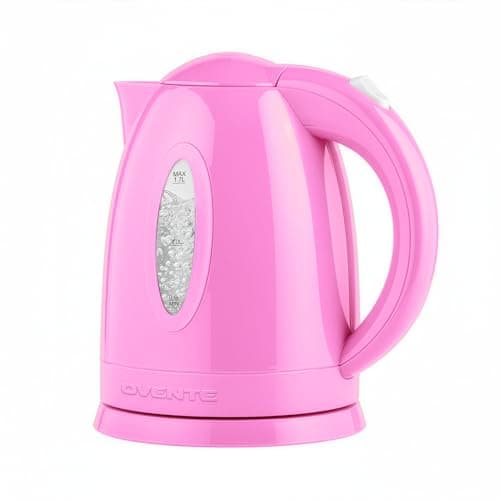 OVENTE Electric Kettle, 1.7L Fast Boiling Water Heater for Coffee or Tea, BPA Free with Water Level Gauge, Auto Shut-Off, Boil-Dry Protection, Indicator Light and Removable Filter, Pink KP72P