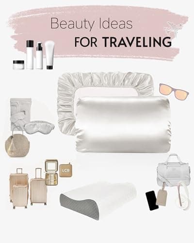 Yanideer Satin Pillowcase for Hair & Skin Travel Elastic Band Cooling Satin Pillowcases - Satin Pillow Case Cover Pillow Cases Standard Size Queen, Grey 6