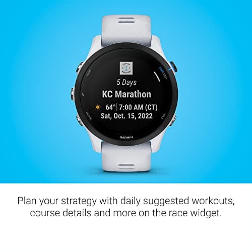 Garmin Forerunner® 255 Music, GPS Running Smartwatch with Music, Advanced Insights, Long-Lasting Battery, White 6