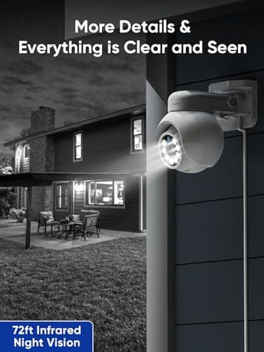 SANNCE 4K 8MP PoE IP Dome Camera with Microphone/Audio, IP Security Camera Outdoor Night Vision 100ft Waterproof IP66 Indoor Wide Angle 2.8mm 24/7 Recording Add-on Camera 6