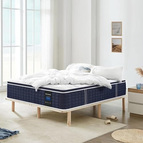 Coolvie Queen Mattresses 14 Inch, Soft Gel Memory Foam Mattress in a Box with Euro Top Medium Plush Feel, Supportive Independent Pocket Springs for Pressure Relief & Motion Isolation- 100 Night Trial 6