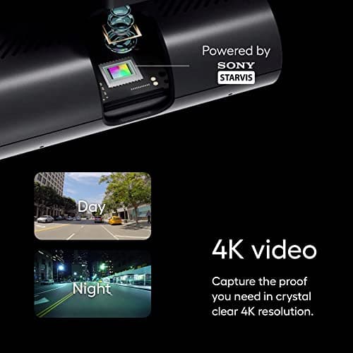 Nexar One Dash Camera Front and Inside Cabin View | Dual Camera Dash Cam 4K with Night Vision & Parking Mode | Dashboard Camera with WiFi Live Alerts Remote Streaming & Insurance Reports (64 GB) 5