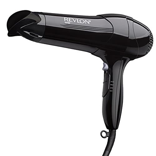 Revlon 1875 Watt Full-Size Turbo Dryer and lightweight Design, Black (Package Varies)