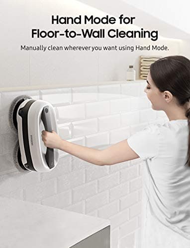 SAMSUNG Jetbot Mop, Cordless Robot Floor Cleaner, Wet Cleaning w/ Dual Spinning Pads, Smart Sensor to Clean Tile, Vinyl, Laminate, Hardwood Floors, Long Battery Life, VR20T6001MW, White 5