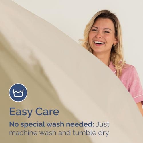 King Fitted Bed Sheet - Bottom Single Fitted Sheet Only - Ultra-Soft Hotel Luxury Bedding w/ 8-16 Inch Deep Pockets - Breathable, Cooling & Wrinkle Free - Easy-Care, Fade & Shrink Resistant - Cream 7