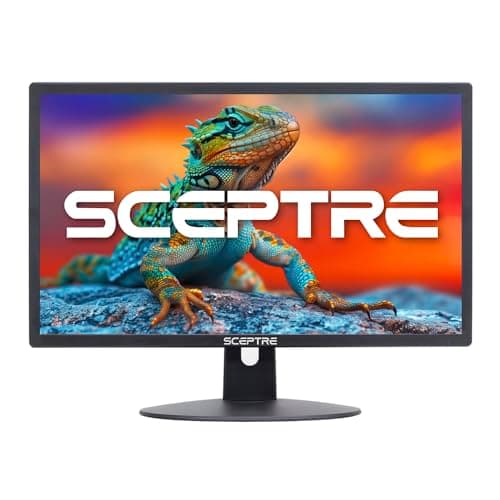 Sceptre 22 inch 75Hz 1080P LED Monitor 99% sRGB HDMI X2 VGA Build-In Speakers, Machine Black (E225W-19203R series) 10